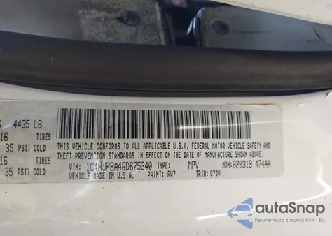 2016 Jeep Patriot Sport z USA, uszkodzony, nr VIN 1C4NJPBA4GD675340